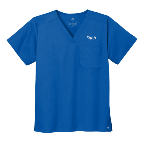 Uplift - WonderWink Unisex WorkFlex Chest Pocket V-Neck Top v1