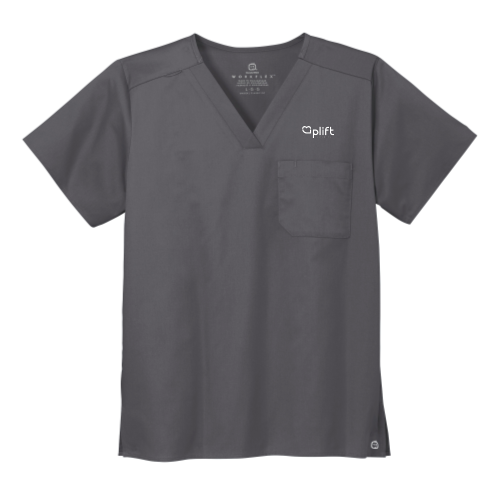 Uplift - WonderWink Unisex WorkFlex Chest Pocket V-Neck Top v1