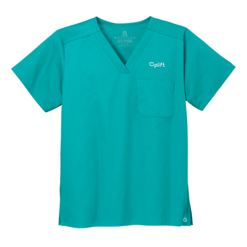 Uplift - WonderWink Unisex WorkFlex Chest Pocket V-Neck Top v1