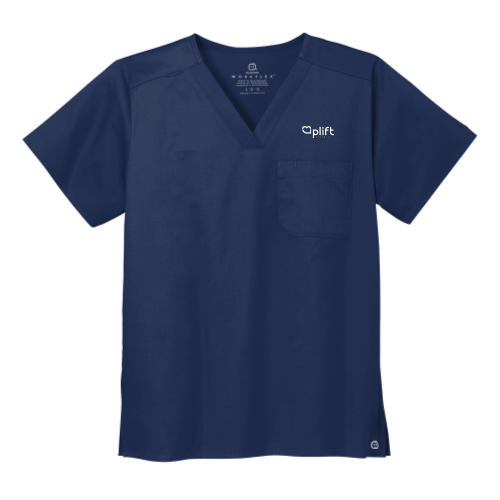 Uplift - WonderWink Unisex WorkFlex Chest Pocket V-Neck Top v1