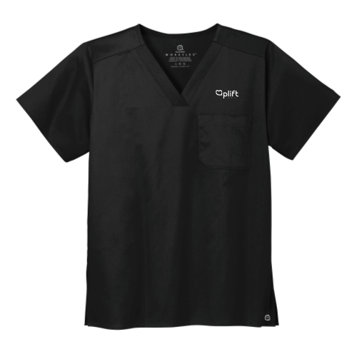 Uplift - WonderWink Unisex WorkFlex Chest Pocket V-Neck Top v1