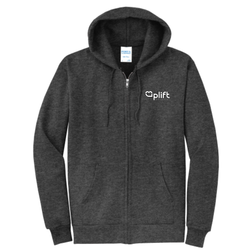 Uplift - Port & Company Classic Full-Zip Hooded Sweatshirt