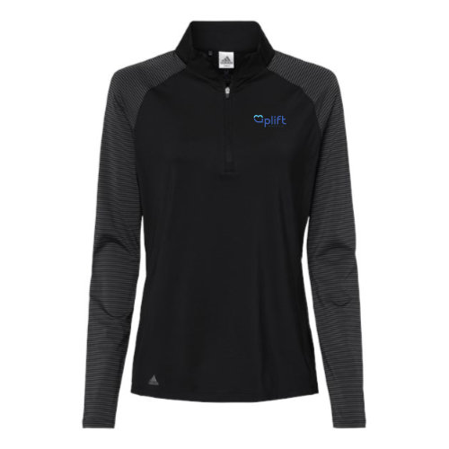 Uplift - Women's Stripe Block Quarter-Zip Pullover v1