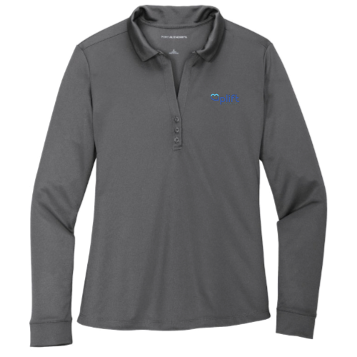 Uplift - Port Authority Ladies Silk Touch Performance Long Sleeve Polo v1
